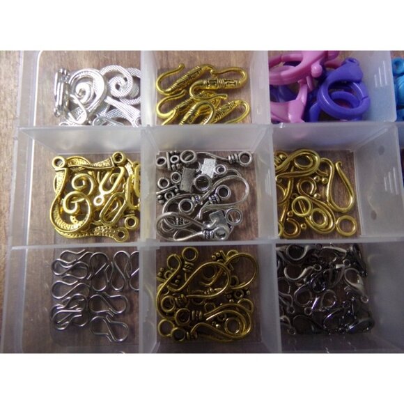 Mixed Jewelry Making Clasps in Container - Picture 2 of 3
